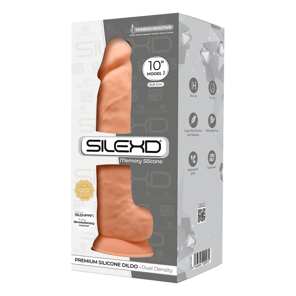 Фалоімітатор реалістичний SilexD Arnold Flesh (MODEL 5 size 10in), двошаровий, силікон+Silexpan, д фото