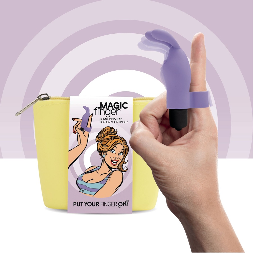Вибратор на палец FeelzToys Magic Finger Vibrator Purple фото