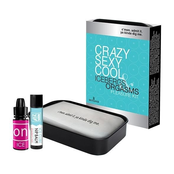 Подарочный набор Sensuva Crazy Sexy Cool: жидкий вибратор и бальзам для сосоков охлаждающие фото