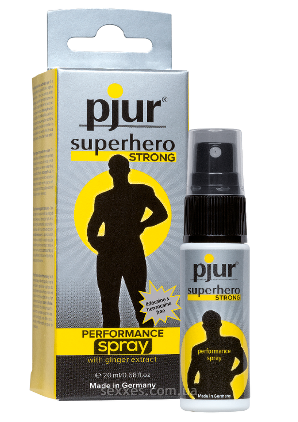 Пролонгує спрей для чоловіків pjur Superhero Strong Spray 20 ml фото