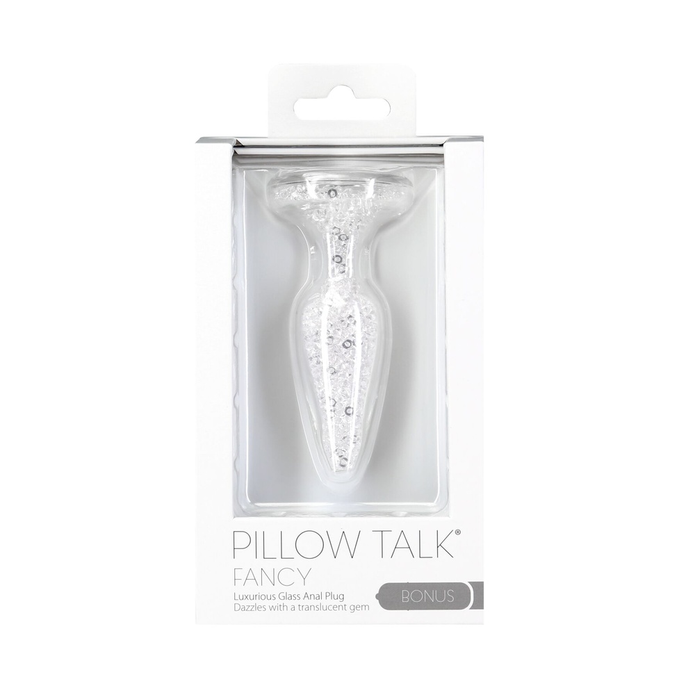 Стеклянная анальная пробка Pillow Talk - Fancy - Luxurious Glass Anal Plug фото