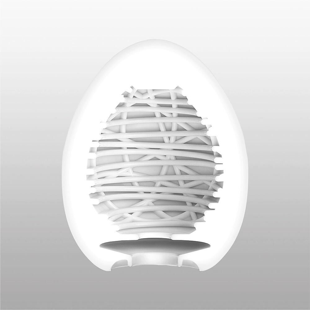 Мастурбатор-яйцо Tenga Egg Silky II с рельефом в виде паутины фото
