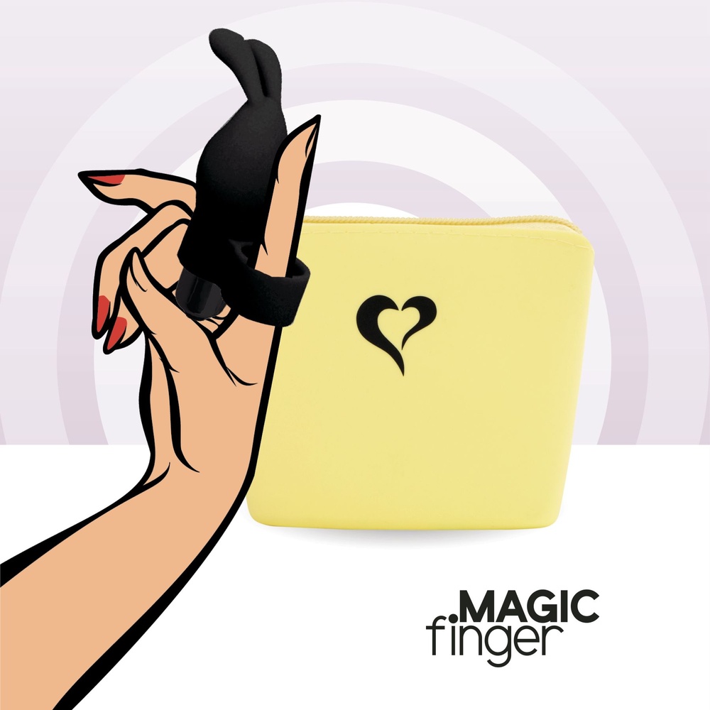 Вібратор на палець FeelzToys Magic Finger Vibrator Black фото