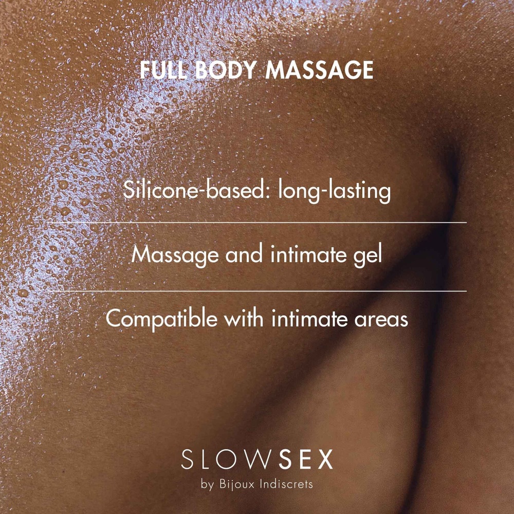 Силиконовый гель для массажа всего тела Bijoux Indiscrets Slow Sex Full body massage фото