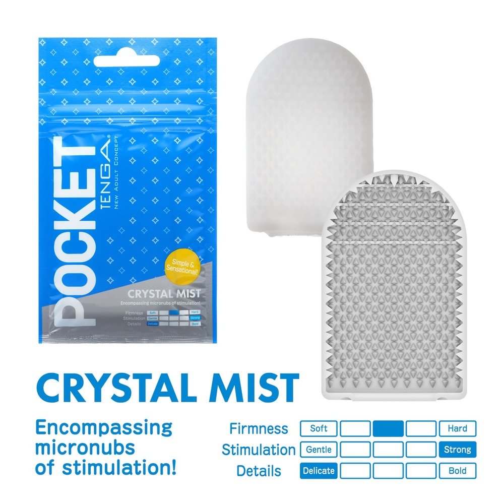 Мастурбатор TENGA Pocket Crystal Mist фото
