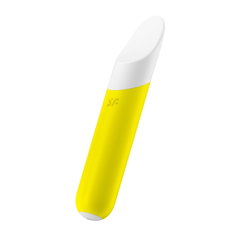 Минивибратор с гибким язычком Satisfyer Ultra Power Bullet 7 Yellow фото