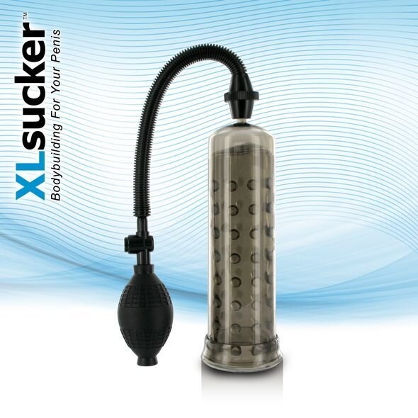 Вакуумна помпа XLsucker Penis Pump Black для члена довжиною до 18 см, діаметр до 4 см фото