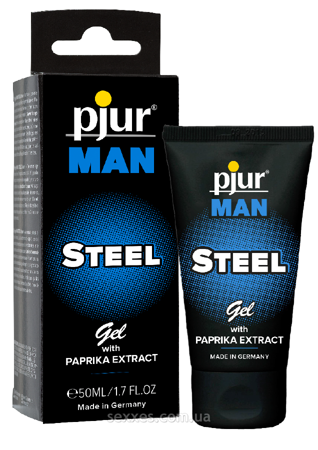 Гель для пеніса стимулюючий pjur MAN Steel Gel 50 ml з екстрактом паприки і ментолом фото