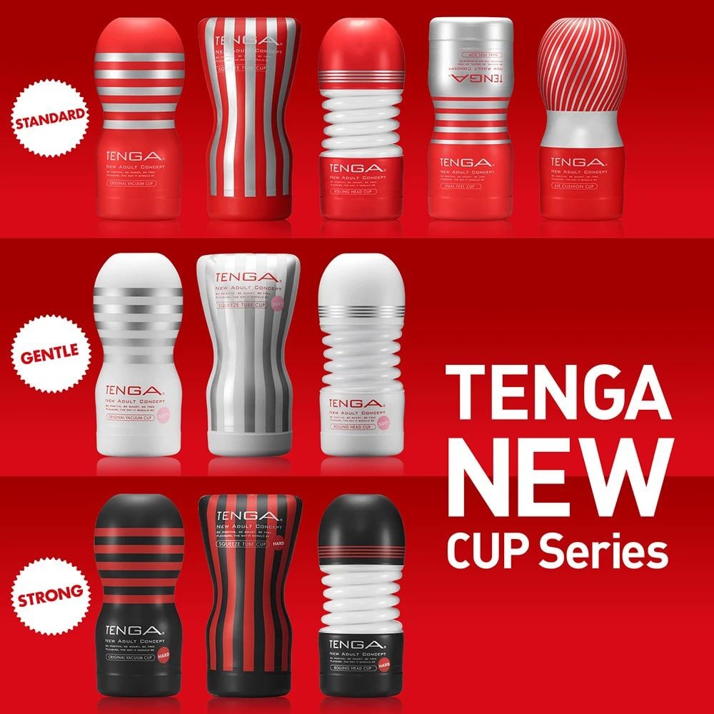 Мастурбатор Tenga Squeeze Tube Cup (м'яка подушечка) STRONG здавлюємий фото