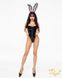 Еротичний костюм Кролик "Гра в Саллі" L, тіло з довгим блискавкою, вухами фото 4