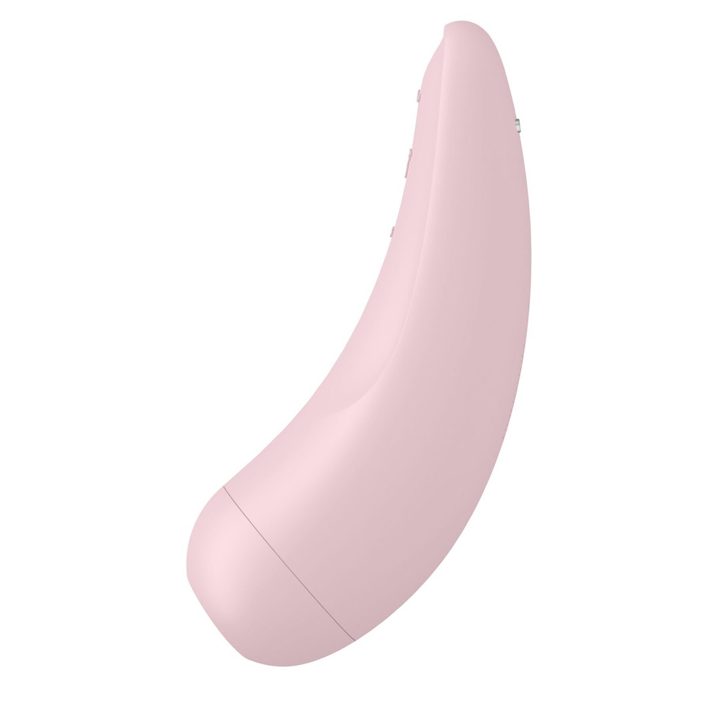 Вакуумный клиторальный стимулятор Satisfyer Curvy 2+ Pink с управлением через интернет фото