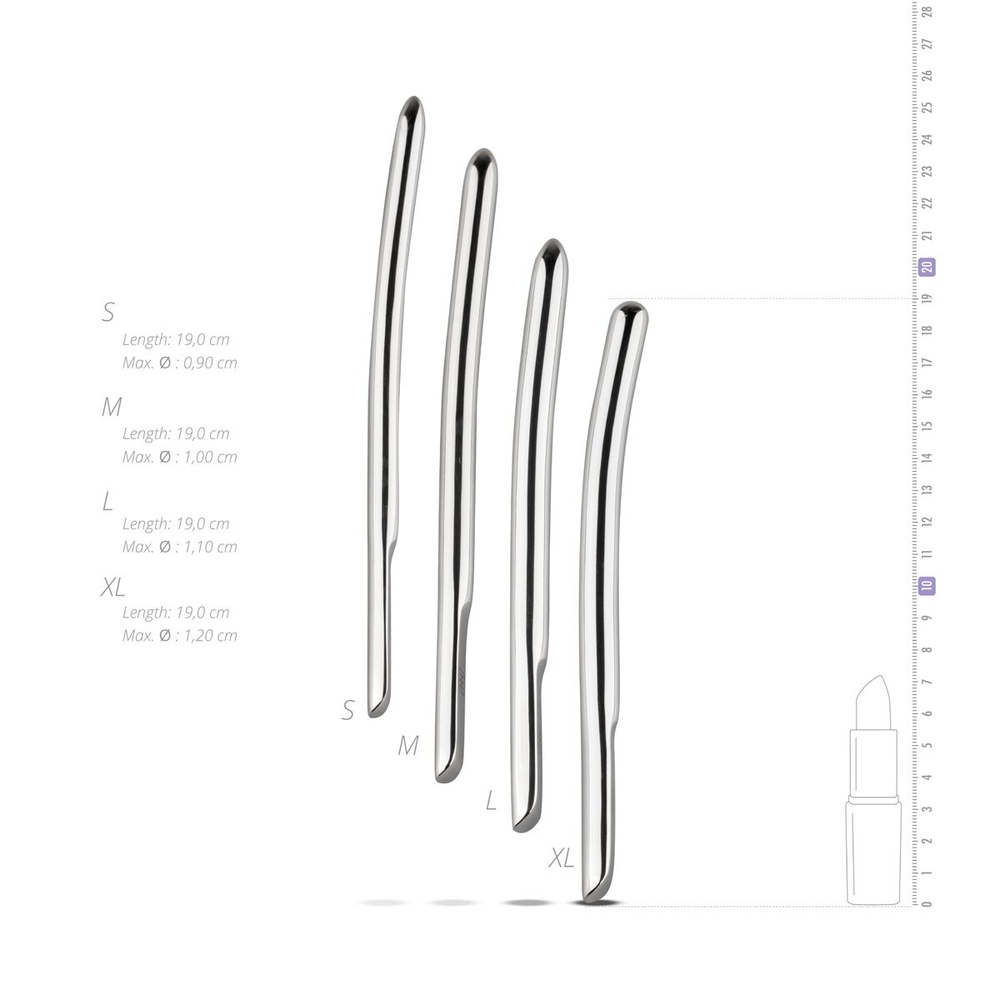 Набір уретральних стимуляторів Sinner Gear Unbendable - Single Ended 4 шт, діаметри 9,10,11,12 мм фото