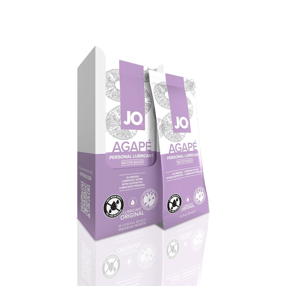 Набір лубрикантів Foil Display Box – JO Agape Lubricant – 12 × 10ml фото