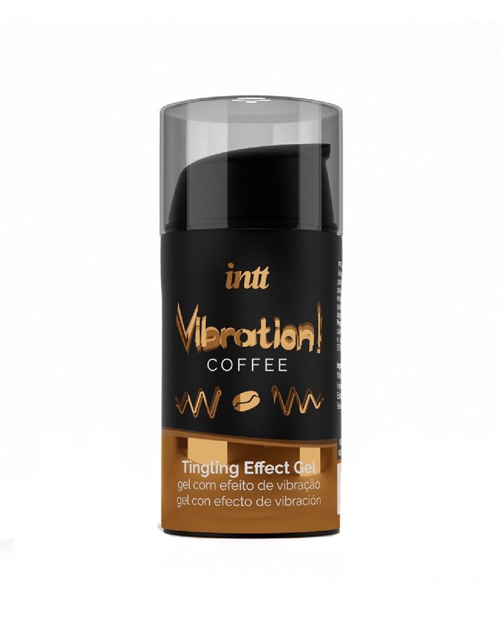 Рідкий вібратор Intt Vibration Coffee (15 мл) EXTRA GREEN, дуже смачний, діє до 30 хвилин фото