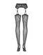 Obsessive Garter stockings S206 black S/M/L фото 6