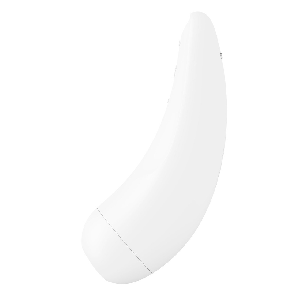 Вакуумный клиторальный стимулятор Satisfyer Curvy 2+ White с управлением через интернет фото