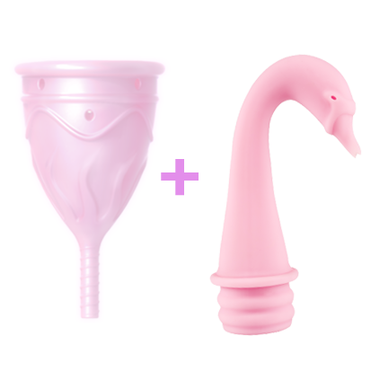 Менструальна чаша Femintimate Eve Cup розмір L з переносним душем, діаметр 3,8 см фото