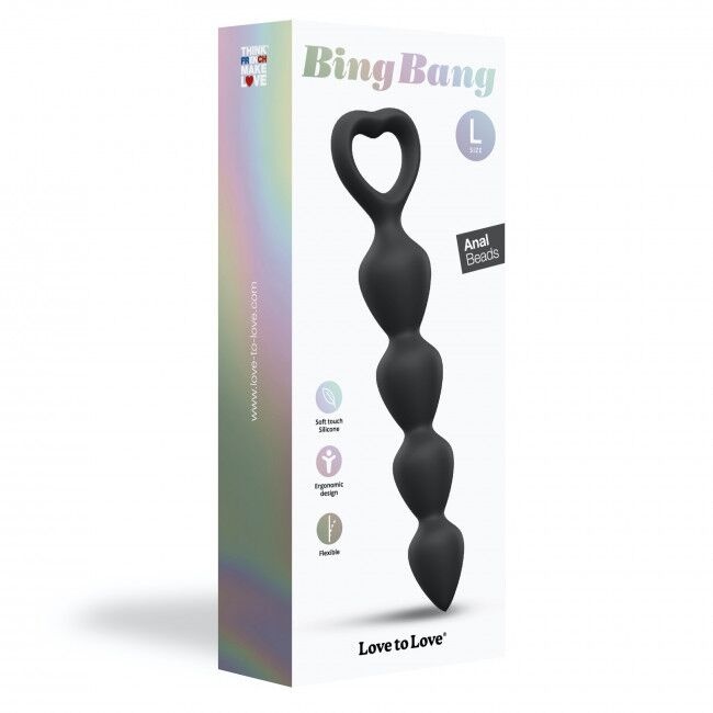 Анальная цепочка Love To Love BING BANG L - BLACK ONYX фото