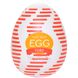 Мастурбатор-яйце Tenga Egg Tube, рельєф з поздовжніми лініями фото 1