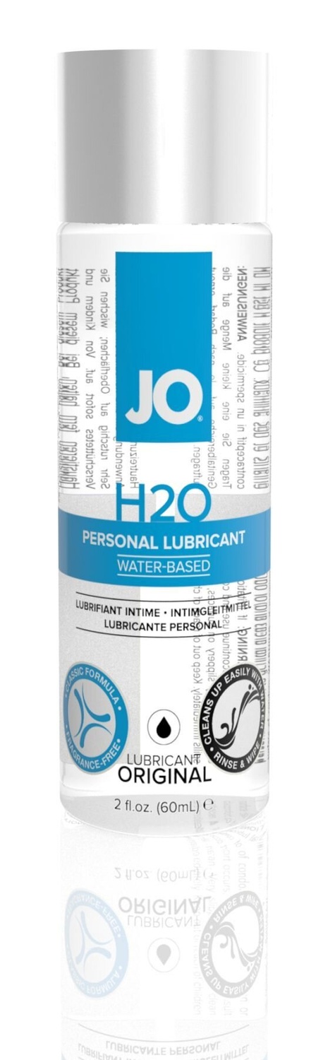 Смазка на водной основе System JO H2O ORIGINAL (60 мл) маслянистая и гладкая, растительный глицерин фото