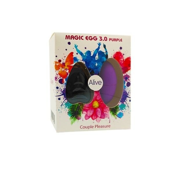 Виброяйцо Alive Magic Egg 3.0 Purple с пультом ДУ, на батарейках фото