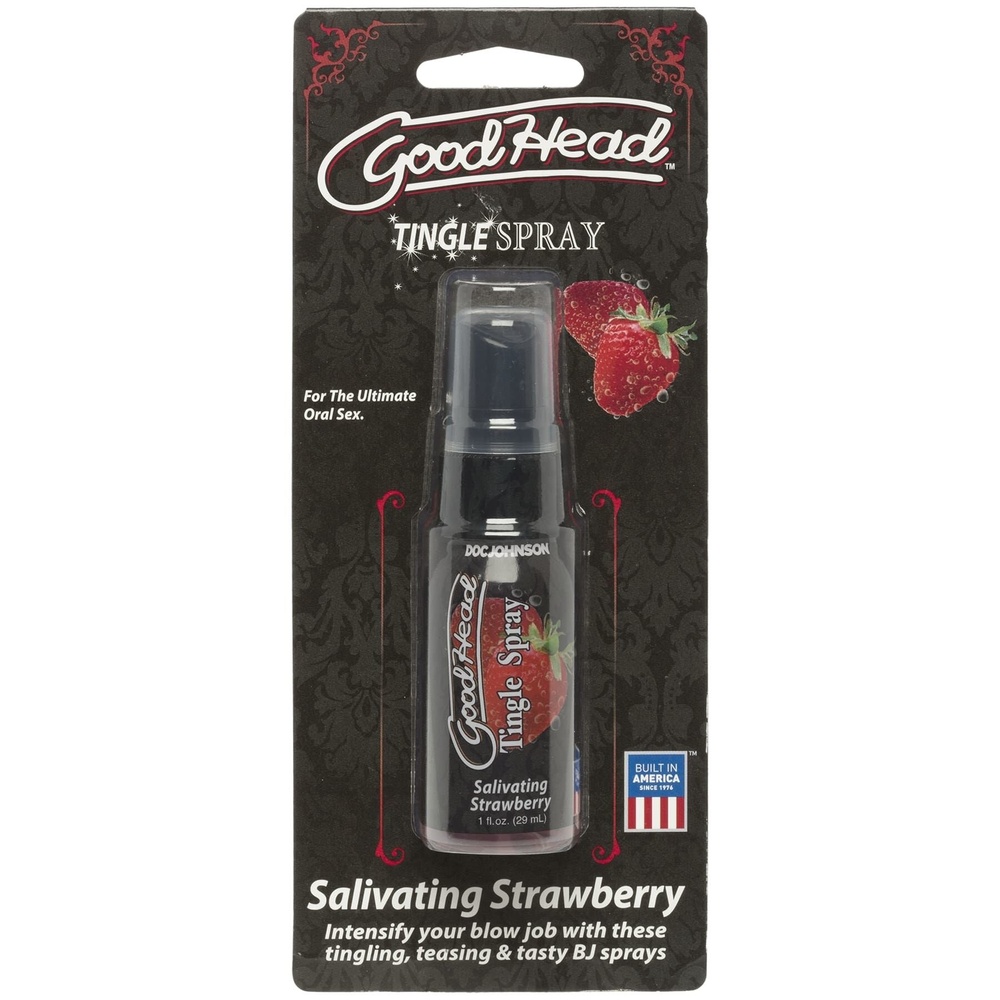 Спрей для мінета Doc Johnson GoodHead Tingle Spray — Strawberry (29 мл) із стимулюючим ефектом фото