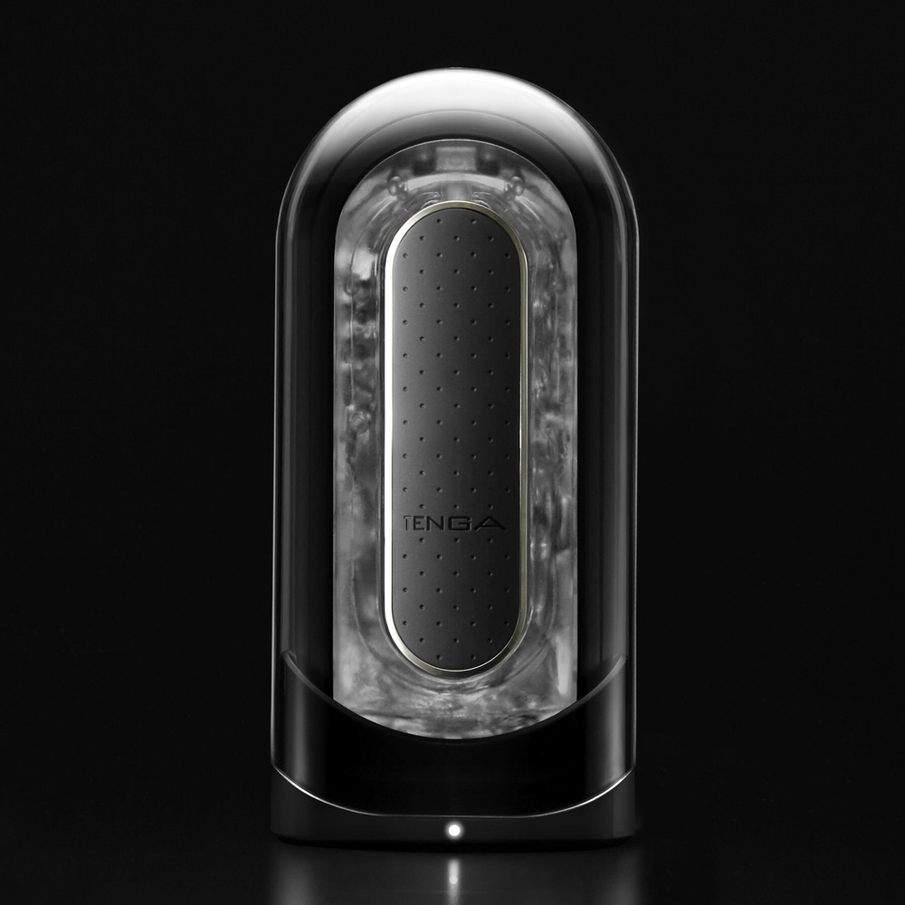 Мастурбатор Tenga Flip Zero Electronic Vibration Black, змінна інтенсивність, розкладний фото