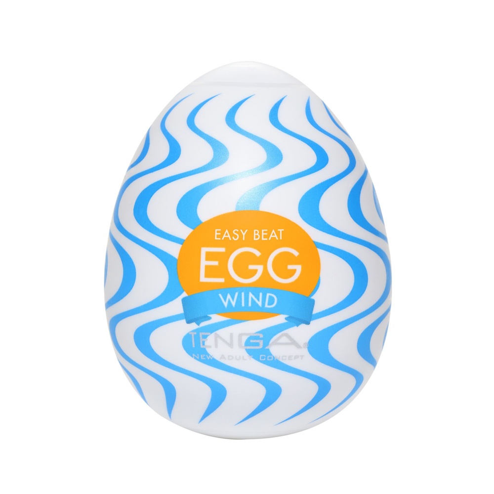 Мастурбатор-яйцо Tenga Egg Wind с зигзагообразным рельефом фото