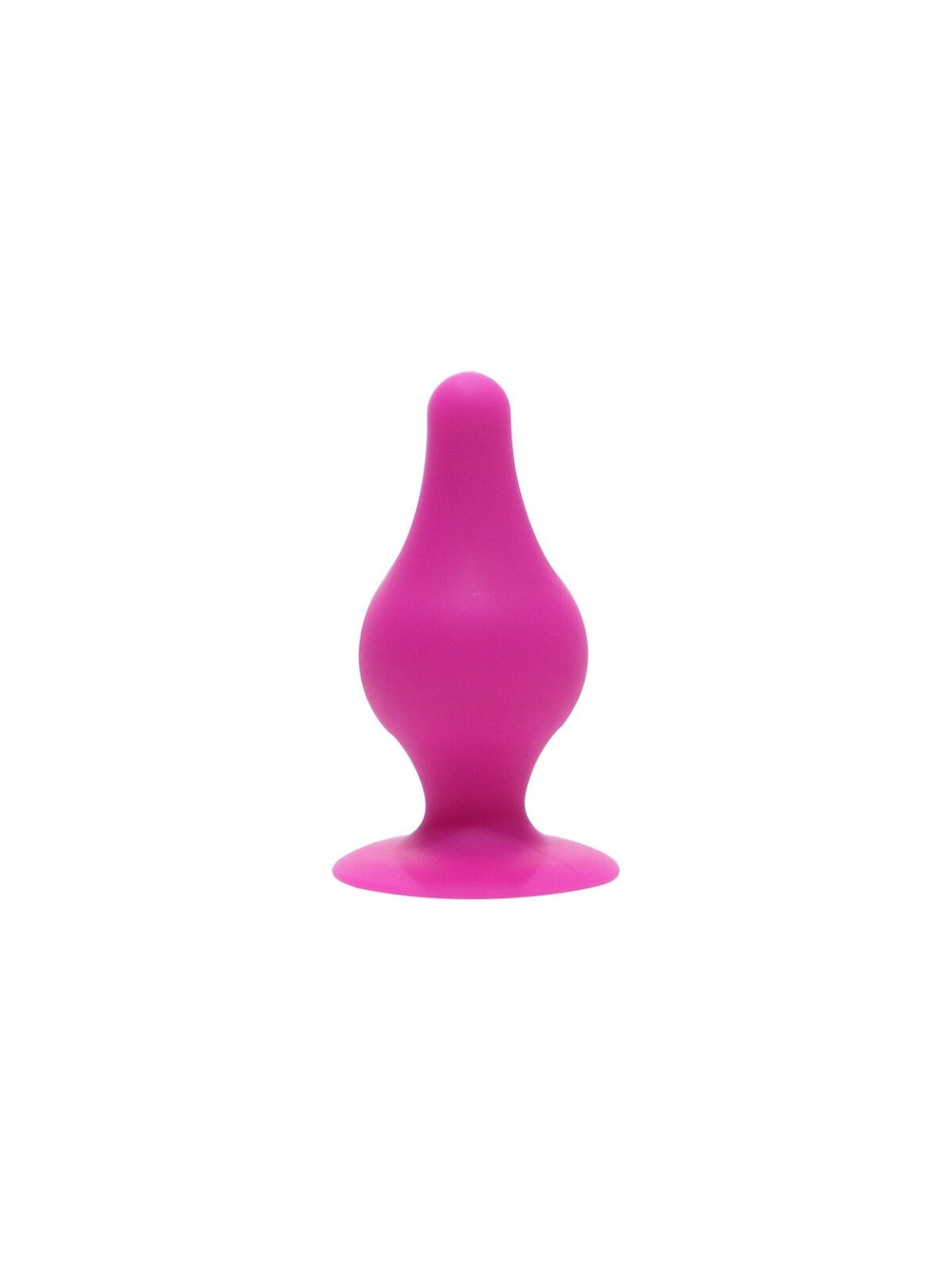 Анальная пробка SilexD (Model 2 size XS) Pink двухслойная, силикон+Silexpan, диаметр 2,9 см фото