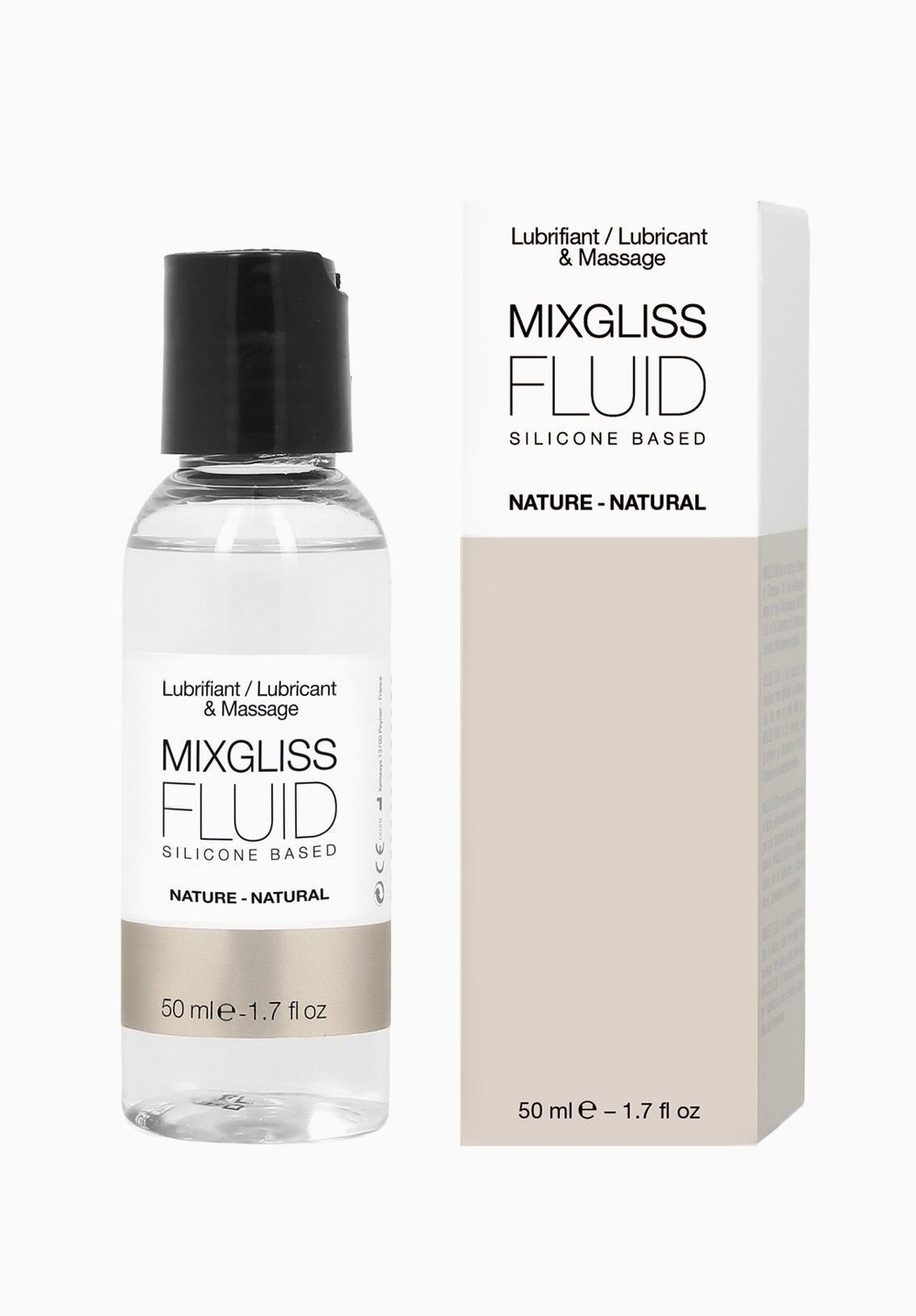 Лубрикант на силиконовой основе MixGliss FLUID NATURE (50 мл) без запаха фото