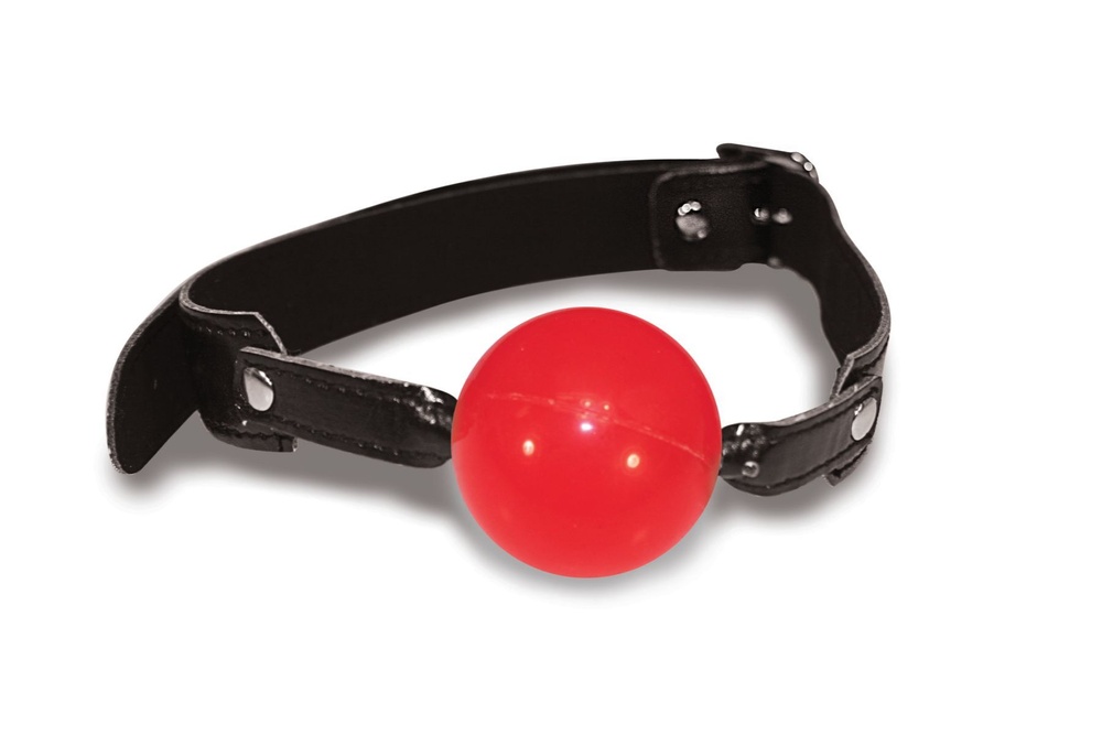 Классический кляп с шариком Sex And Mischief - Solid Red Ball Gag фото