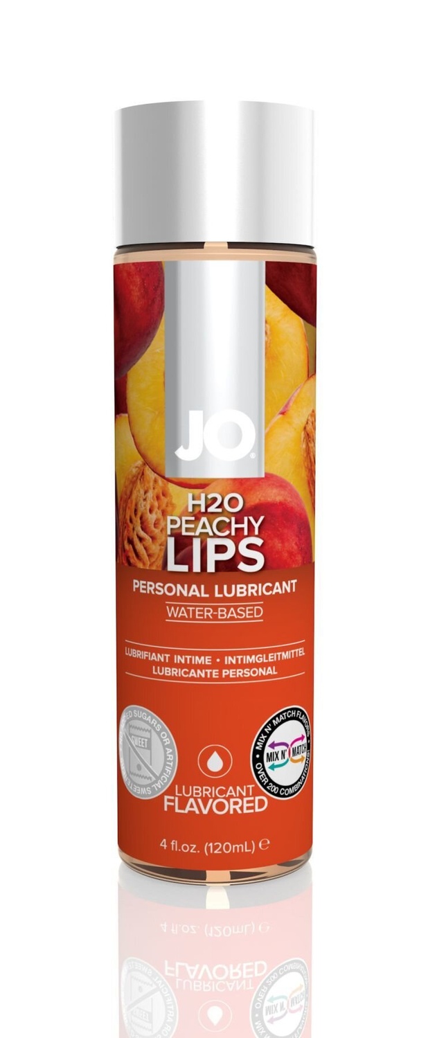 Змазка на водній основі System JO H2O — Peachy Lips (120 мл) без цукру, рослинний гліцерин фото