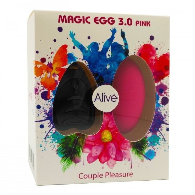 Виброяйцо Alive Magic Egg 3.0 Pink з пультом дистанційного керування, на батарейках фото