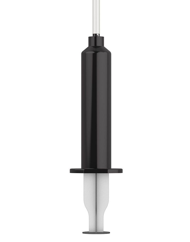 Кончающий фалоімітатор Strap-On-Me Dildo Cum Black, діаметр 3,6 см, силікон, насадка для страпона фото