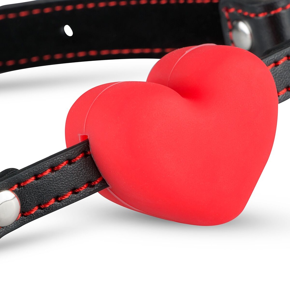 Силиконовый кляп в виде сердца Whipped - Heart Ball Gag фото