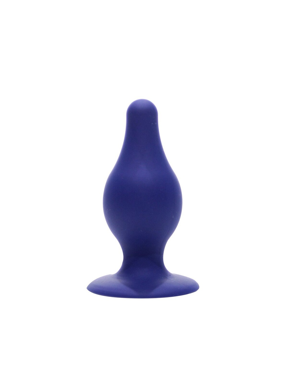 Анальна пробка SilexD (Model 2 size M) Blue двошаровий, силікон+Silexpan фото