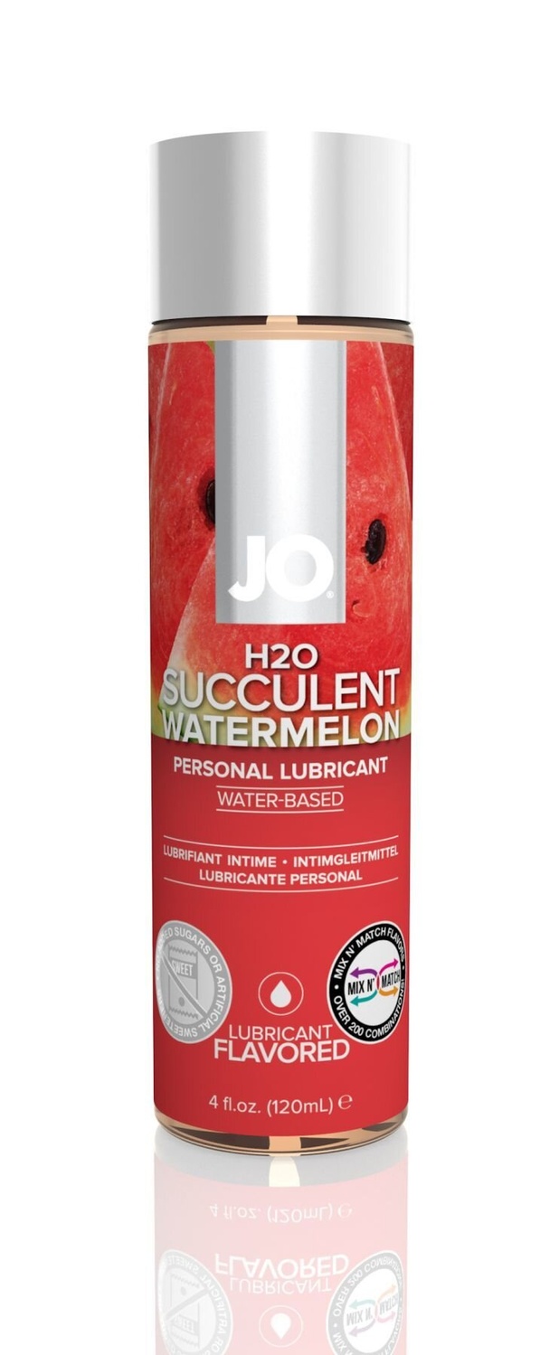 Смазка на водной основе System JO H2O - Watermelon (120 мл) без сахара, растительный глицерин фото