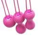 Набор вагинальных шариков Je Joue - Ami Fuchsia, диаметр 3,8-3,3-2,7см, вес 54-71-100гр фото 2
