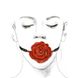 Розкішний кляп у вигляді троянди Zalo - Rose Ball Gag, подвійне використання фото 4