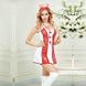 Еротичний костюм медсестри Спокуслива Адріана S/M, плаття, трусики, головний убір, стетоскоп фото 1