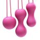 Набор вагинальных шариков Je Joue - Ami Fuchsia, диаметр 3,8-3,3-2,7см, вес 54-71-100гр фото 3