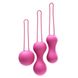 Набор вагинальных шариков Je Joue - Ami Fuchsia, диаметр 3,8-3,3-2,7см, вес 54-71-100гр фото 1