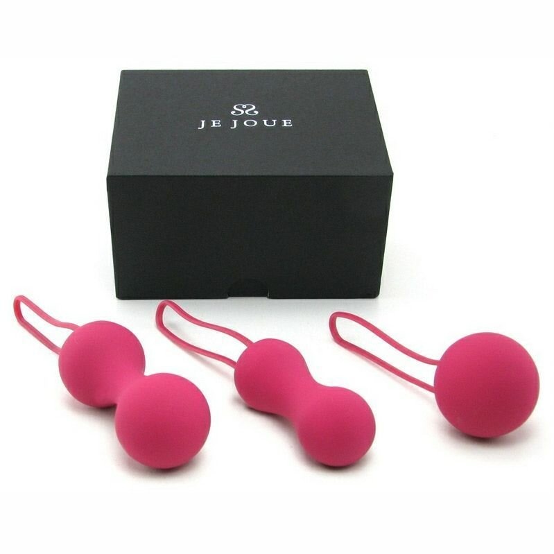 Набор вагинальных шариков Je Joue - Ami Fuchsia, диаметр 3,8-3,3-2,7см, вес 54-71-100гр фото