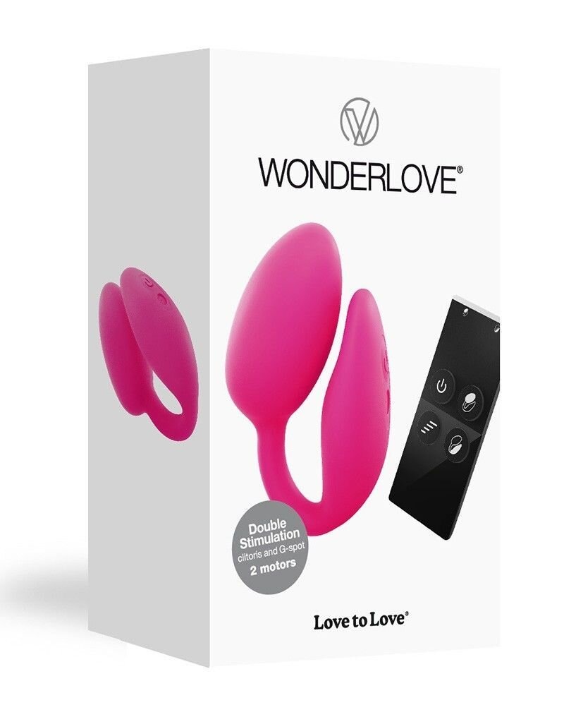 Виброяйцо з клиторальной стимуляцією Love To Love Wonderlove з пультом дистанційного керування, можна під одяг фото