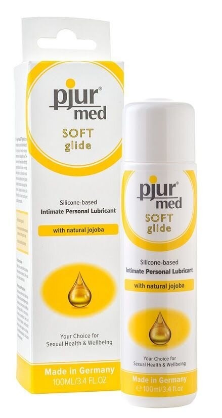 Силиконовая смазка pjur MED Soft glide 100 мл с маслом жожоба для очень сухой и чувствительной кожи фото