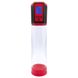 Автоматическая вакуумная помпа Men Powerup Passion Pump Red, LED-табло, перезаряжаемая, 8 режимов фото 1
