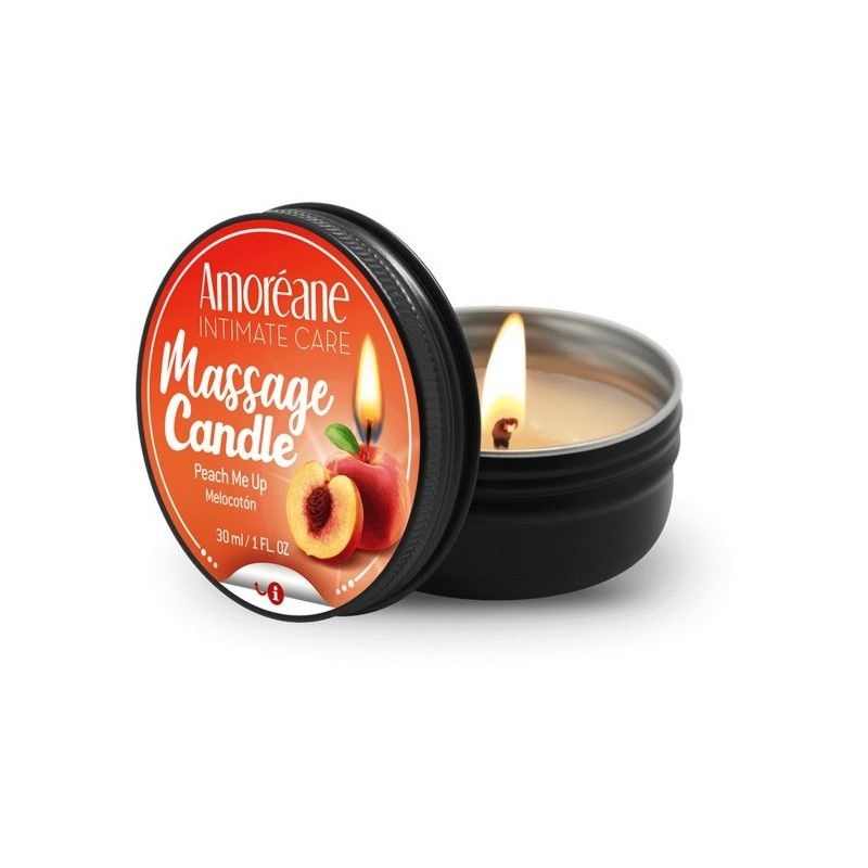 Масажна свічка "Спокусливий персик" Amoreane Peach Me Up (30 мл) фото