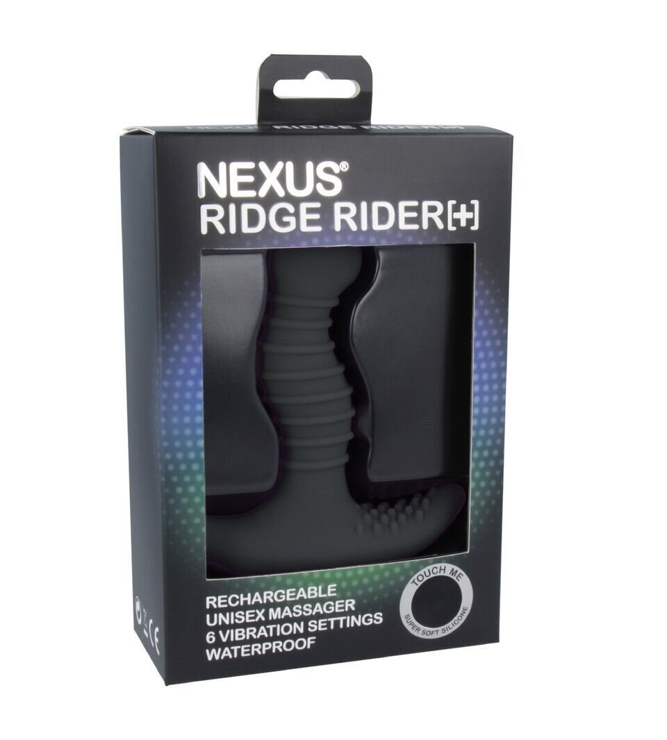 Массажер простаты с вибрацией Nexus Ridge Rider Plus Black, макс диаметр 3,7см, перезаряжаемый фото