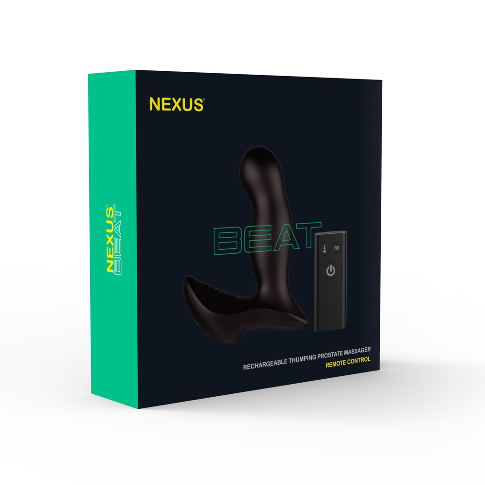 Масажер простати Nexus Beat з пульсуючим перлиною і вібрацією + мастило 250 мл в подарунок фото