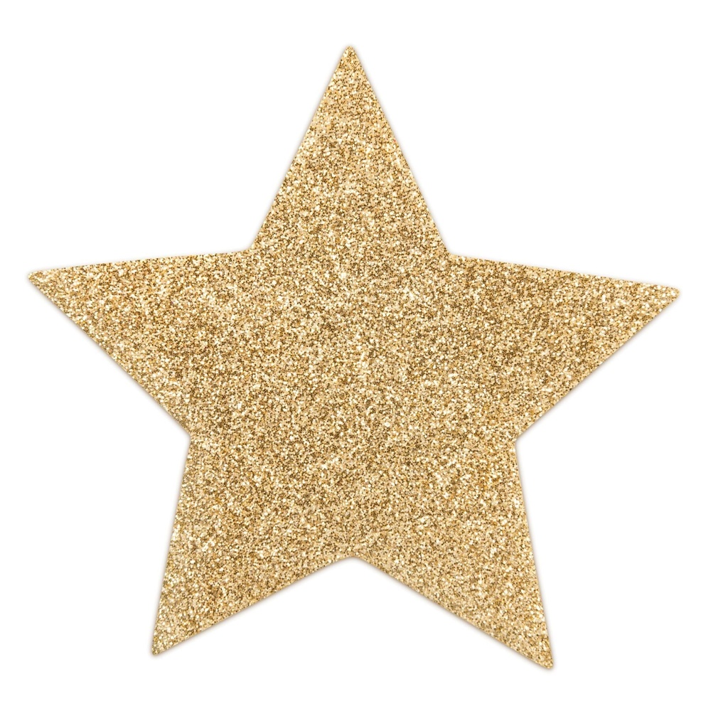 Пэстис - стикини Bijoux Indiscrets - Flash Star Gold, наклейки на соски фото